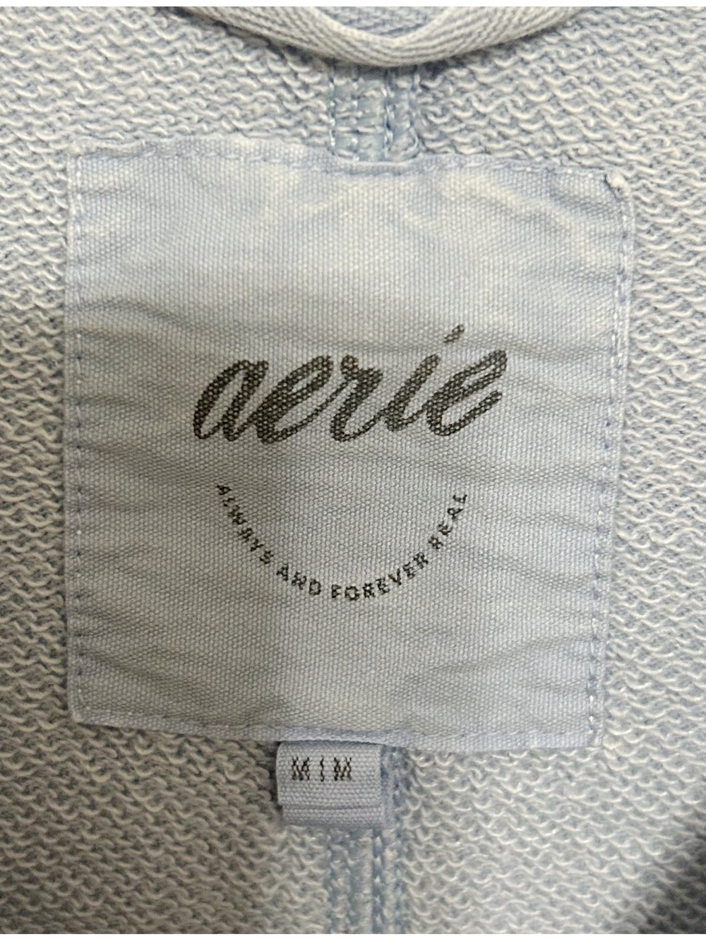 aerie Light Blue Oversized Crewneck Sweatshirt - Picture 3 of 4